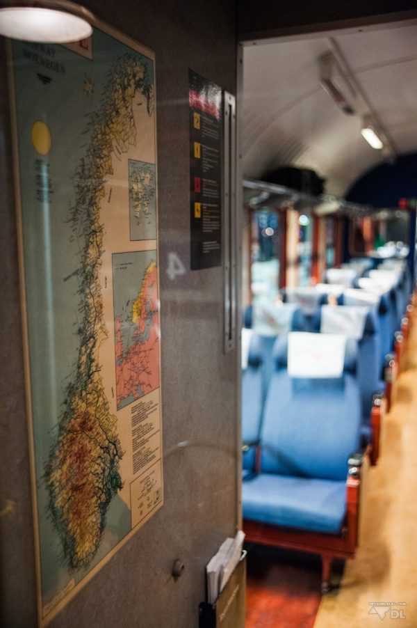 Voici une carte de la norvège sur le train Oslo vers Bodø