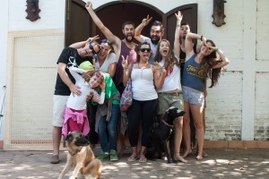 Notre groupe de joyeux volontaires à Colibri Connexion au Nicaragua