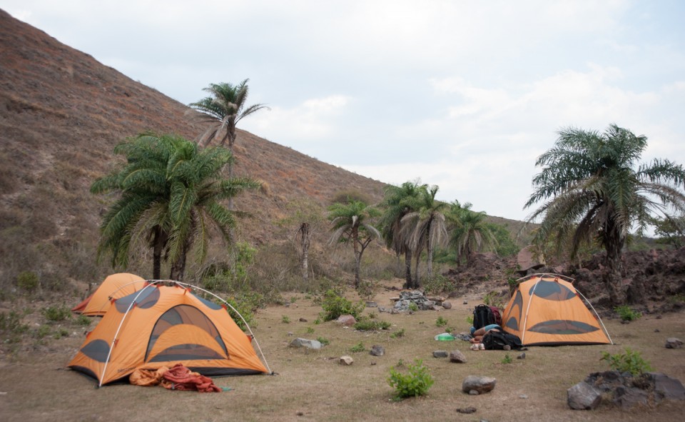 Notre campement lors de l'ascension du volcan Telica