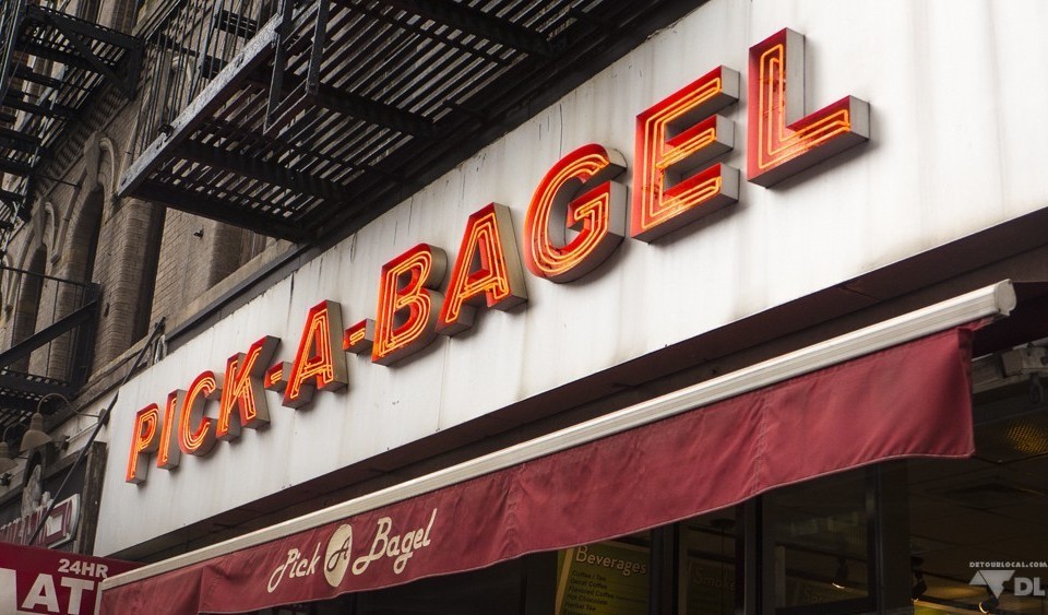 Bagel Shop dans le quartier de notre hôte d'AirBnB sur l'île de Manhattan à New York